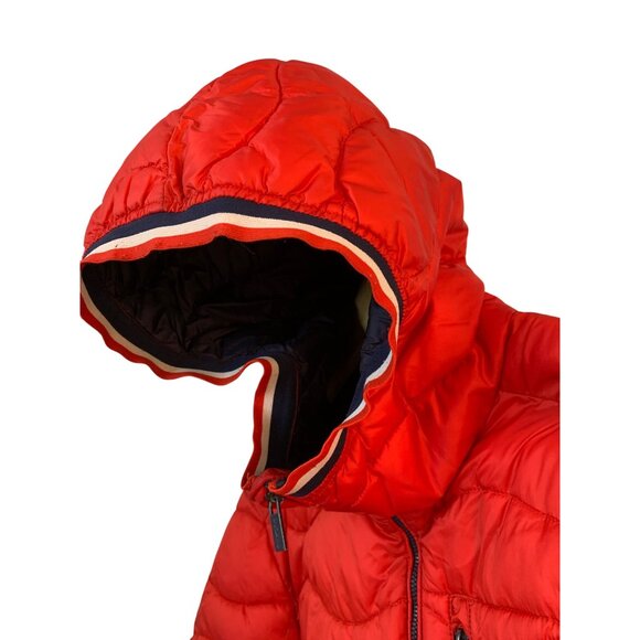 Superdry Mens Wave Quilt Red Puffer Jacket L RD10388 Fitted GUC - Picture 3 of 16